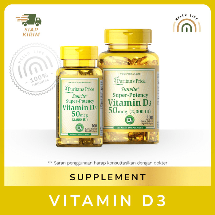 puritan pride vitamin d3 50mcg (2000iu) 200 tab 100 tablets (A4R9