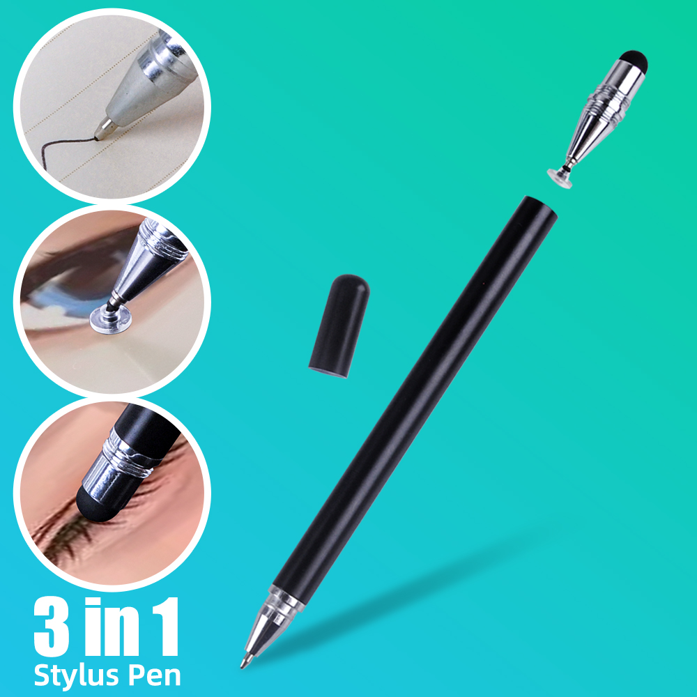 FONKEN 2 in1 Universal Capacitive Pen Multifunction Touch Screen Stylus Drawing Pencil for iPhone iPad Android Table