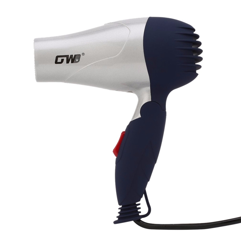 Mini Portable Foldable Handle Compact 1500W Hair Dryer Blow Dryer Hot Wind Low Noise Long Life Outdoor Travel Styling Accessory Eu Plug