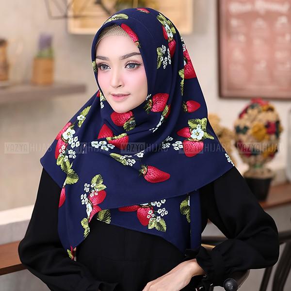 Jual Hijab (Jilbab) Modern Terbaik Hijab Instant Triangle/Segitiga Instant Fruit Edition : STRAWBERRY / Model Hijab Instan terbaru 2019 / jilbab instan