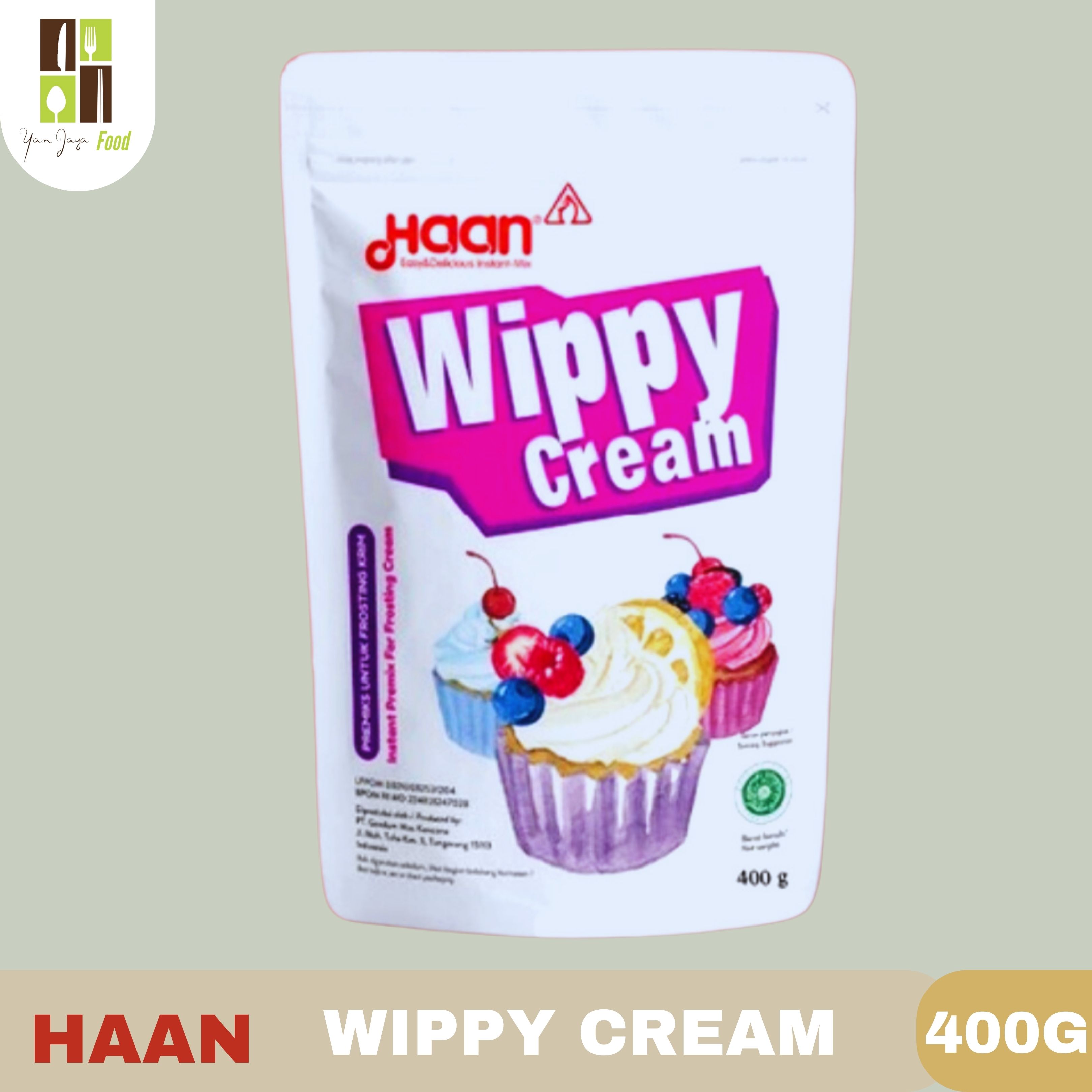 Haan Wippy Cream Whipped Cream Bubuk 200g 400g Lazada