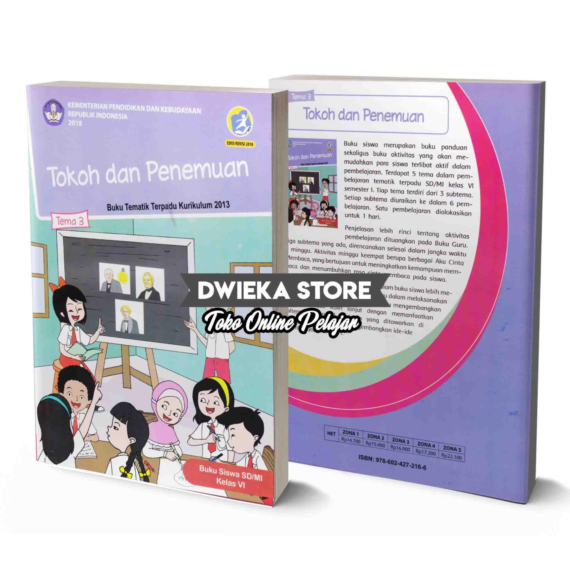 Paket Buku Tematik SD Kelas 6 Semester 1 “ Tema 1 2 3 4 5 ” Kurikulum 2013 Edisi Revisi 2018