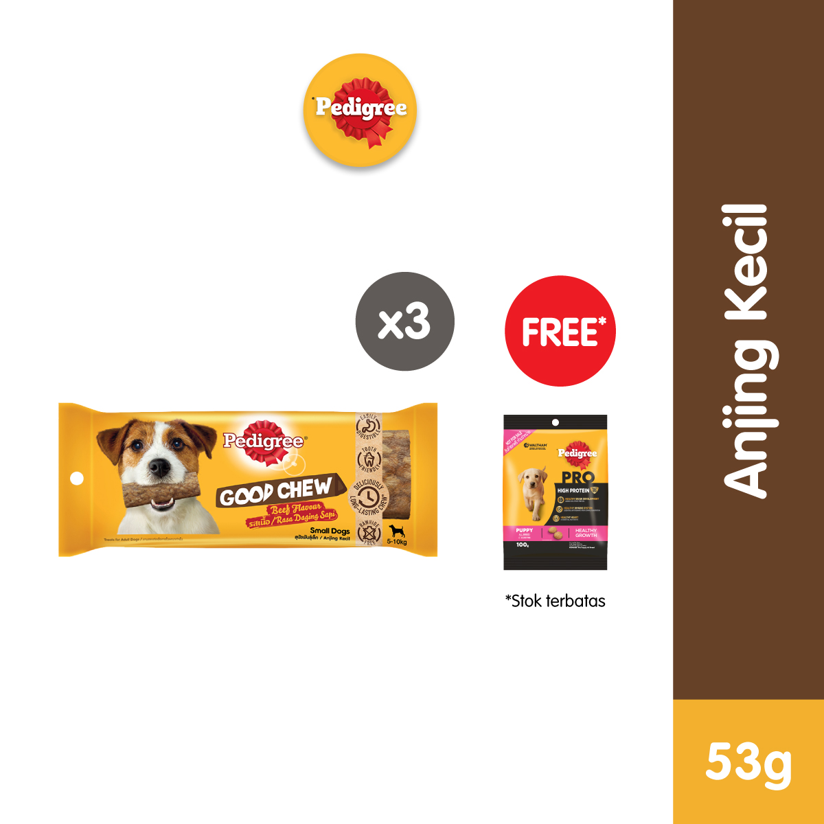 Pedigree sales good chew