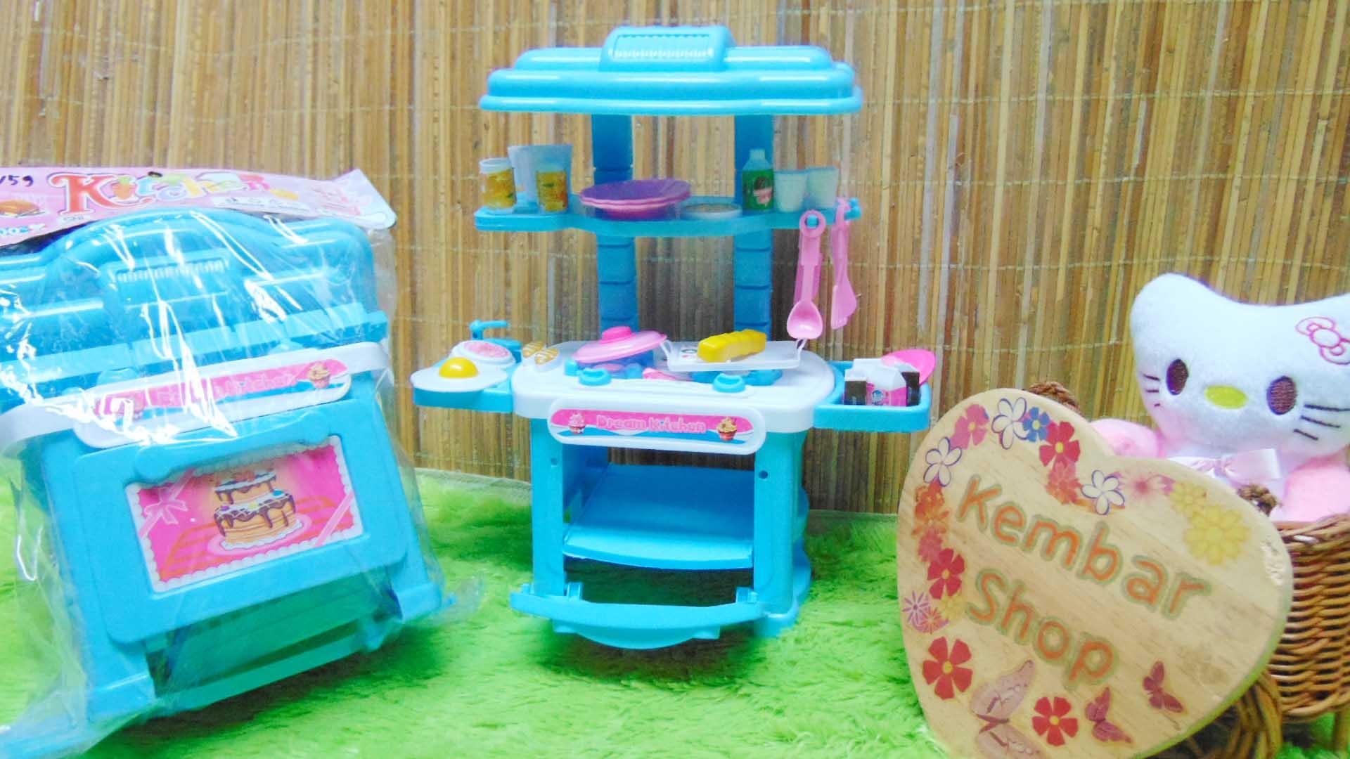 kembarshop kado ulang tahun mainan kitchen set dapur dapuran lengkap mainan masak masakan anak cewek perempuan mainan edukasi edukatif modern warna random