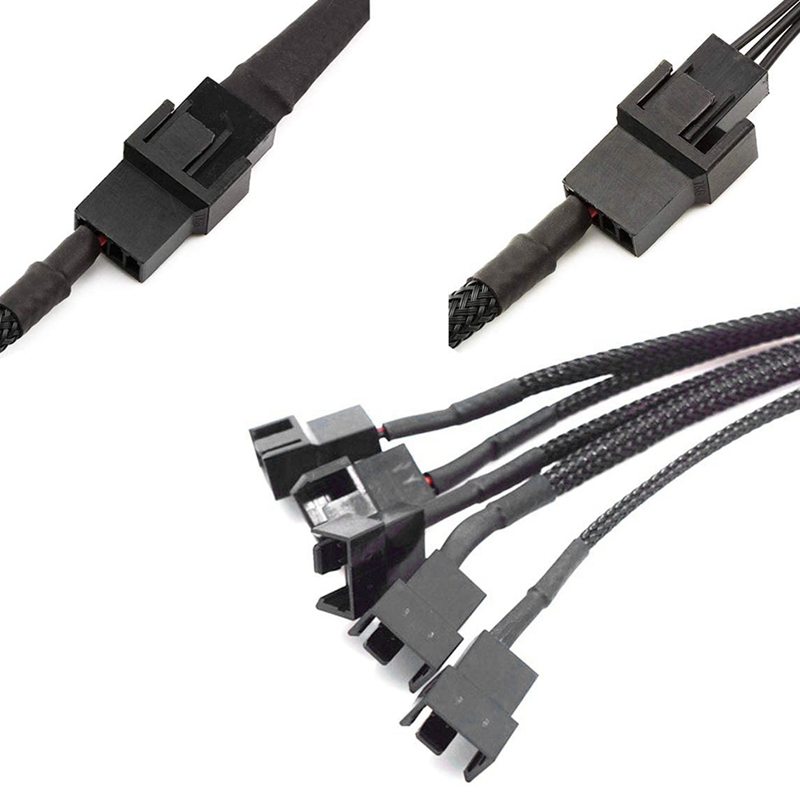 15 Pin SATA To 5 Fan Adapter Cable SATA To 3 Pin 4 Pin PMW PC Case Fan 15-pin-sata-to-5-fan-adapter-cable-sata-to-3-pin-4-pin-pmw-pc-case-fan