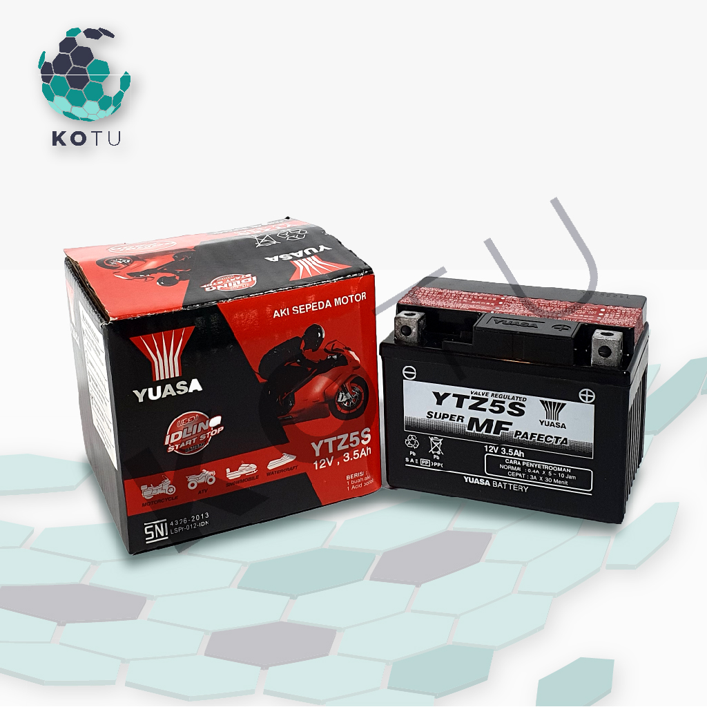 Aki Motor Yamaha Xeon RC Yuasa RBTZ-5S GTZ5S / YTZ5S / MTZ5S | Lazada