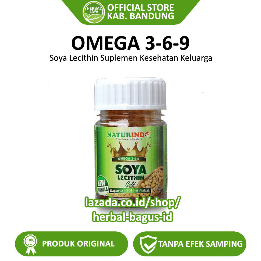 Soya Lecithin Omega 3 6 9 Vitamin Daya tahan Tubuh Dewasa Vitamin Anak