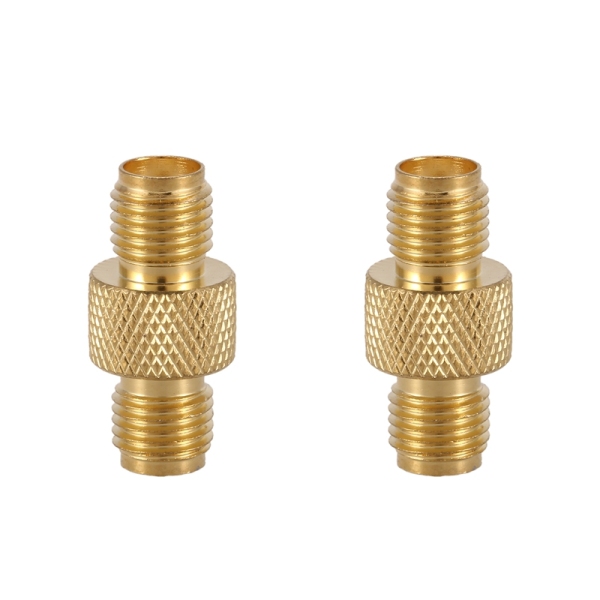 SMA Female to Female Barrel Adapter RF Coax Connector Straight,gold