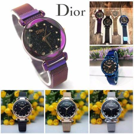 Jam Tangan Wanita DIOR Magnet Murah PERMATA BERLIAN - NO BOX - FREE BATERAI CADANGAN - FUTURE WATCH - PACKING AMAN