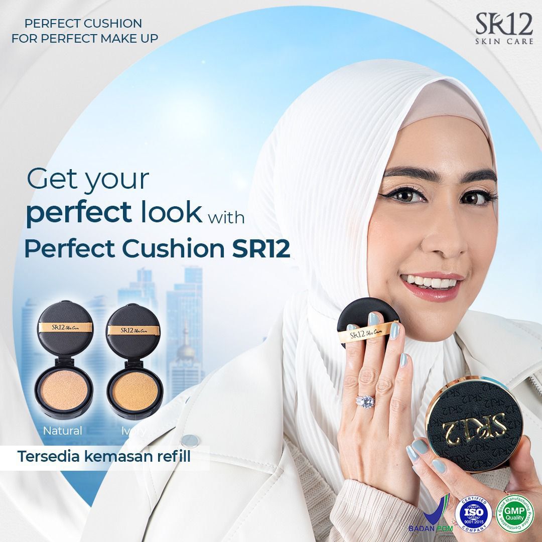 BEDAK BASAH GLOWING TAHAN LAMA ANTI AIR BPOM SKINCARE SR12 BEDAK PADAT