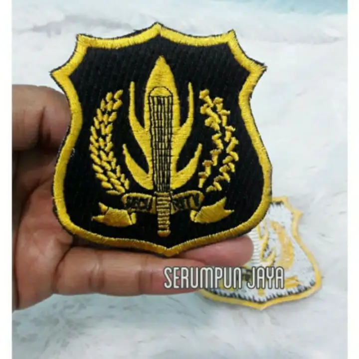 Emblem Security Logo Kuning Emblem Security Bordir Lazada Indonesia