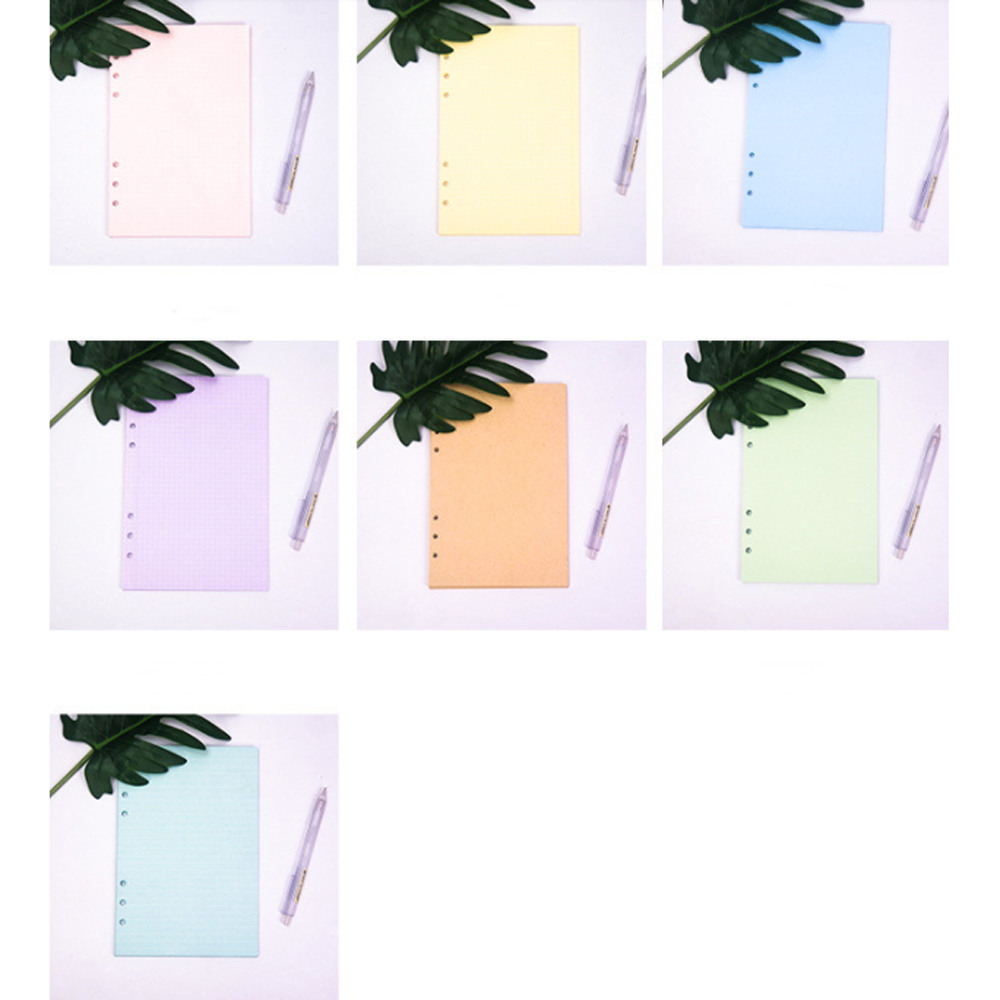 RUNAWAY Purple A5 A6 Monthly Weekly 40 Sheets Notebook Paper Binder Inside Page Loose Leaf Paper Refill Paper Refill