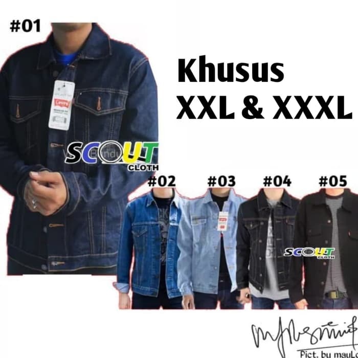 jaket jeans big size