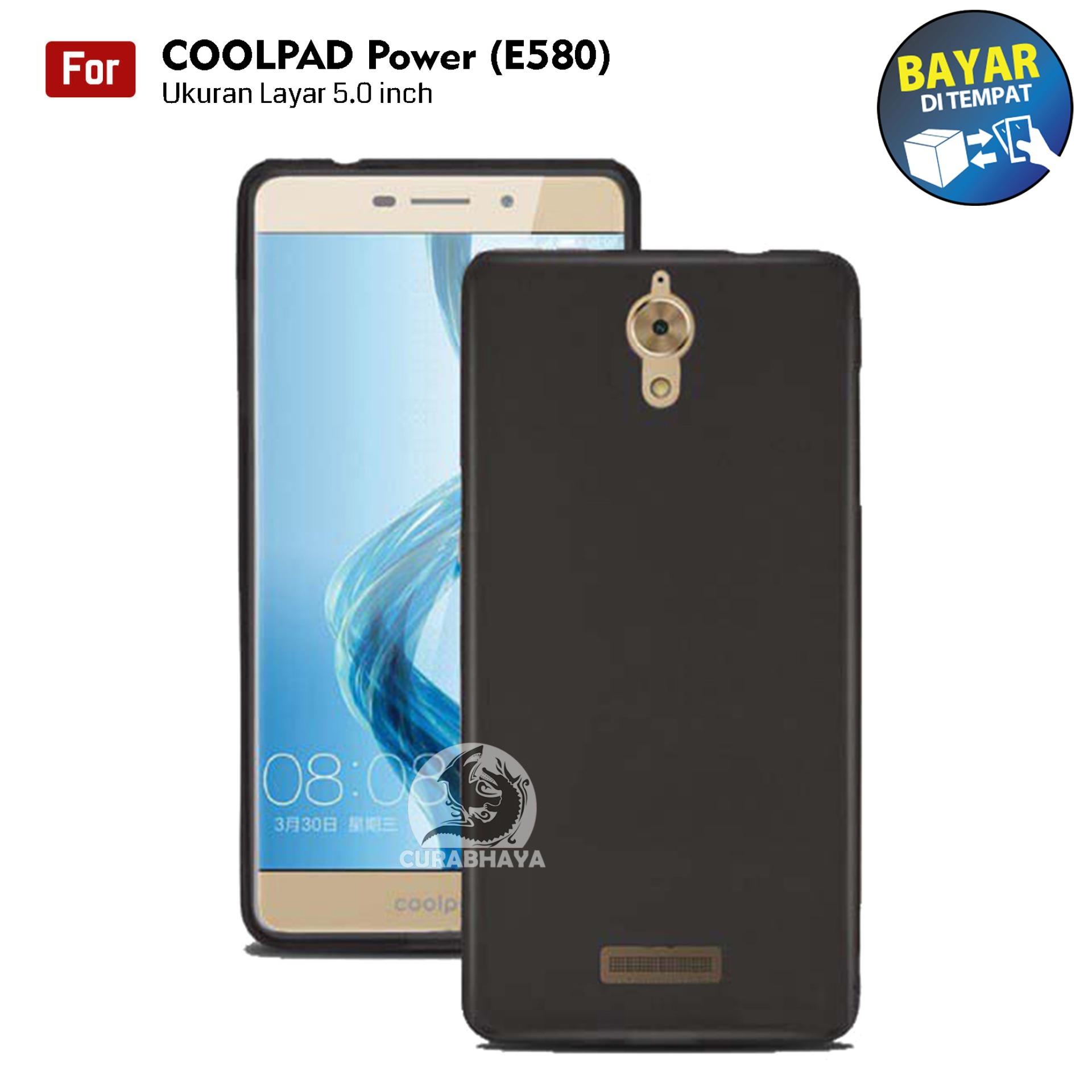 MidNight CoolPad Power / E580 | Slim Case Black Matte Softcase Premium Baby Skin - Hitam