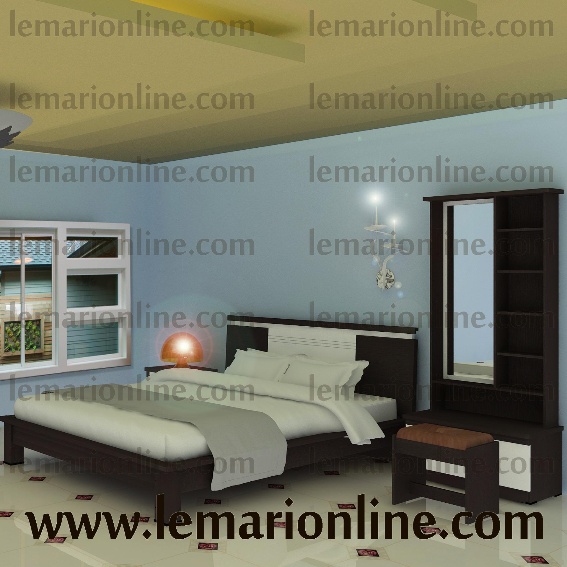Bedroom Set Avatar (ranjang, Nakas, Dan Meja Rias) By Furniture Minimalis