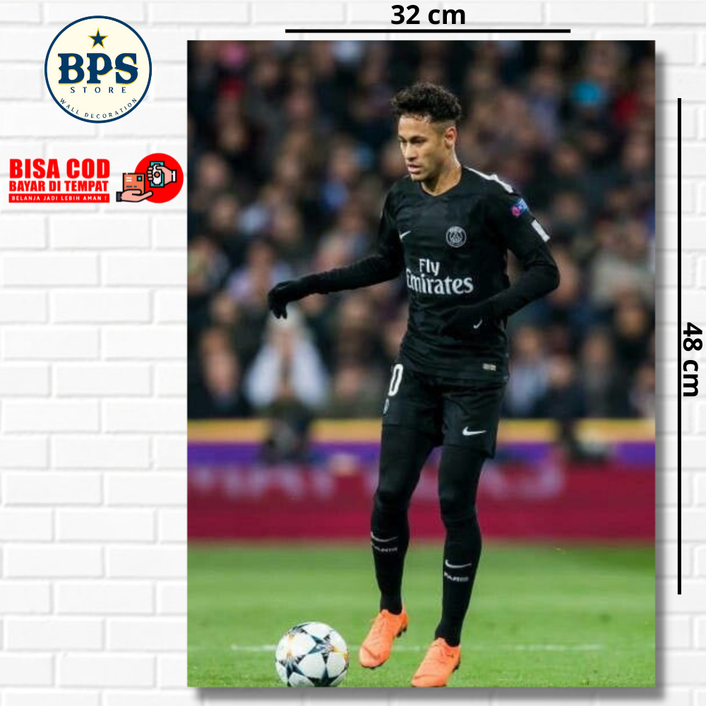 FOTO NEYMAR JR POSTER SEPAKBOLA HIASAN DINDING