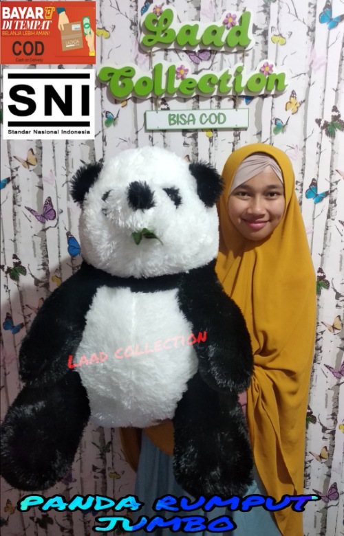 BONEKA PANDA RUMPUT JUMBO STANDAR SNI 65CM | Lazada Indonesia