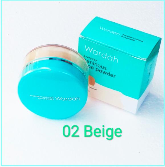 Bedak tabur wardah untuk kulit berminyak 02 Beige 30gram / Bedak tabur yang BPOM / COD Bedak tabur wardah / Bedak tabur Luminous yang asli / COD bedak tabur kota bogor
