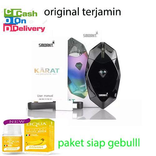 SMOANT KARAT POD STARTER KIT 370MAH Battery with 2ml Cartridge/PAKET GEBUL Rokok Elektrik Smoant Karat SMOANT KARAT POD STARTER KIT 370MAH Battery with 2ml Cartridge/PAKET GEBUL Rokok Elektrik Smoant Karat