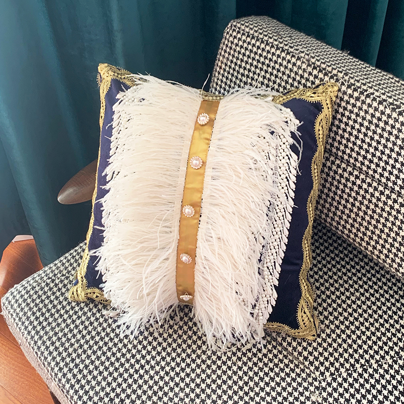 ostrich feather pillow