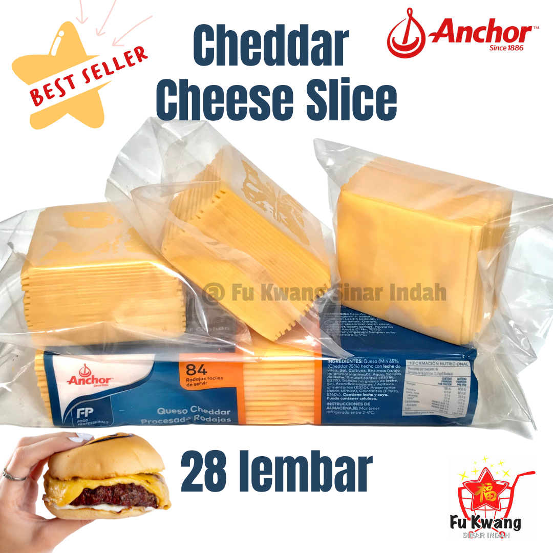 Anchor Red Cheddar Cheese Slice 28 slice Lazada Indonesia