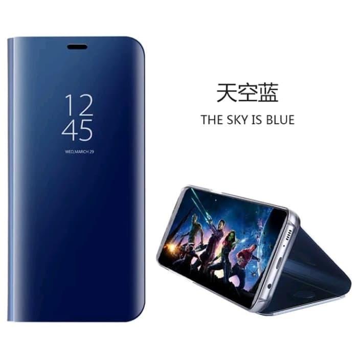Flip Smart Clear View Standing Cover Mirror Wallet For Vivo Y91 / Y95