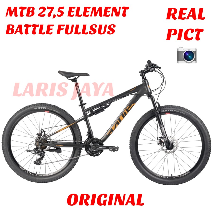 Sepeda gunung element battle full suspension sepeda mtb 27 5 inch element fullsus Lazada Indonesia