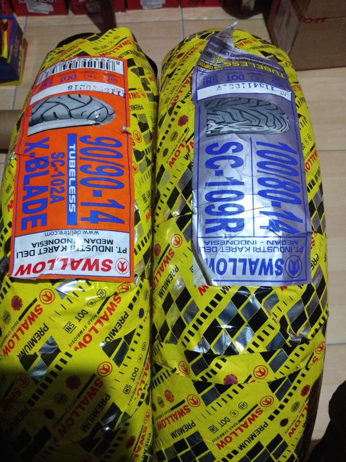 Paket Ban luar tubbles swallow ukuran 90 90 14 dan 100
