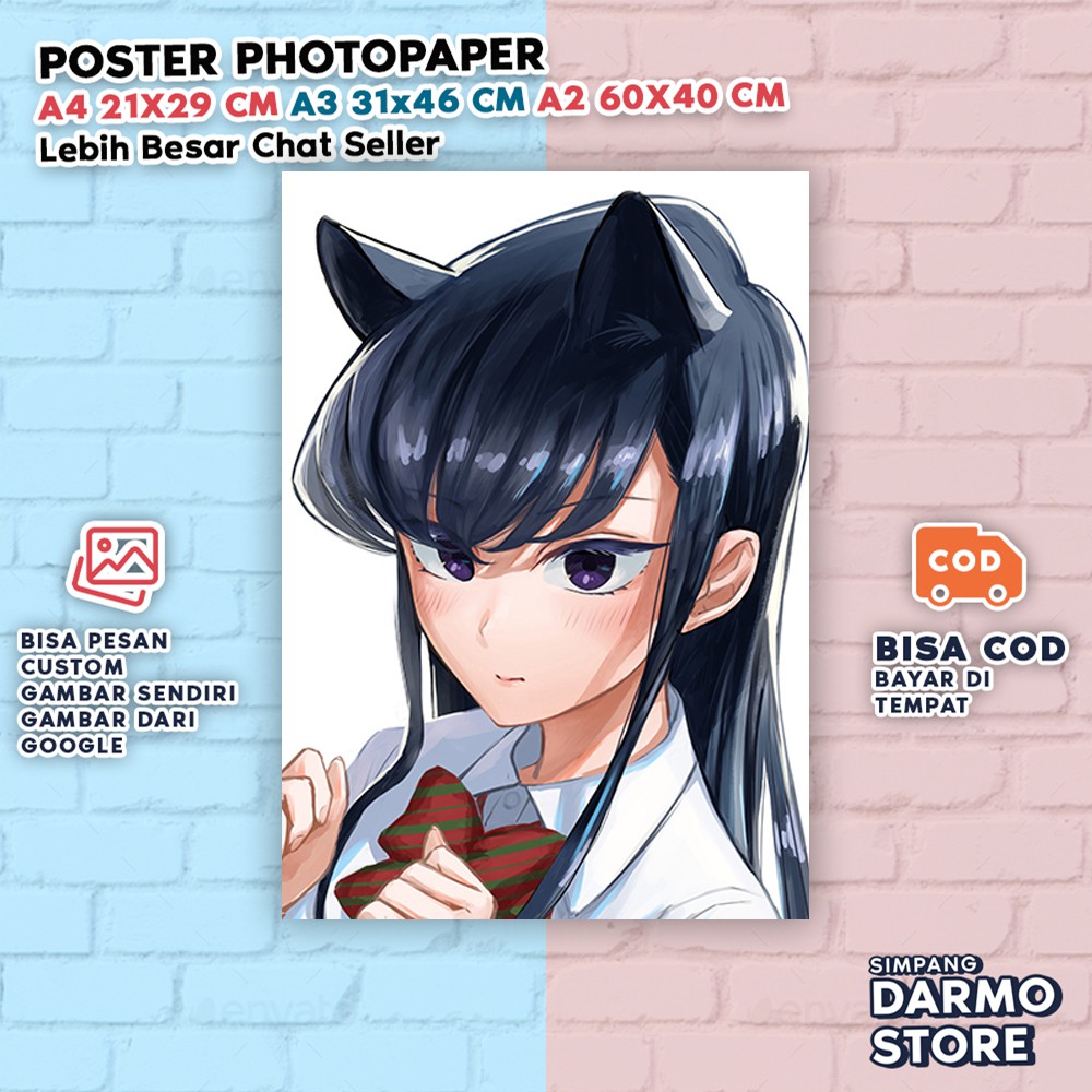 HOT Anime Manga Komi-san wa, Comyushou desu Komi Shoko Osana Najimi HD Wall  Scroll Mural Print Poster Decor Decorative Art Gifts