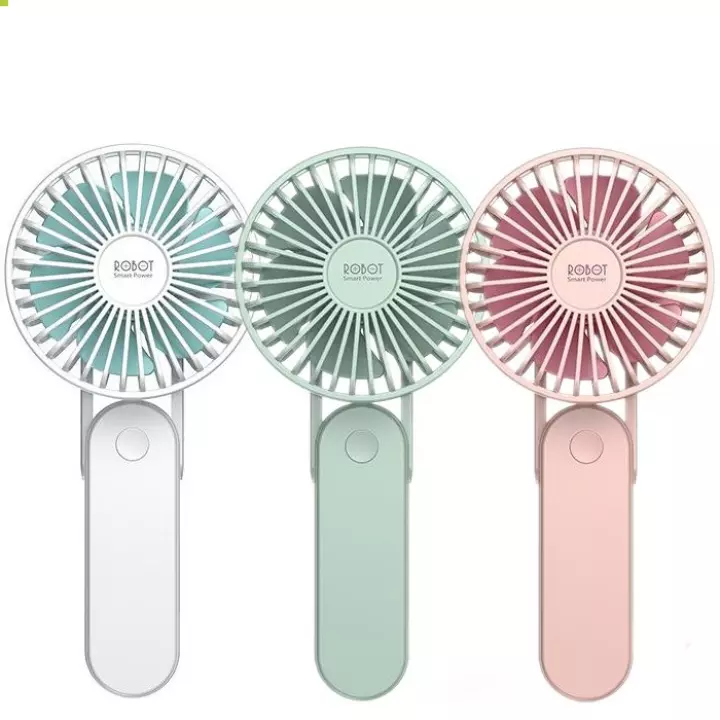 Mini Fan Kipas Angin USB Robot RTBF11 Foldable & Powerbank 2000mAh
