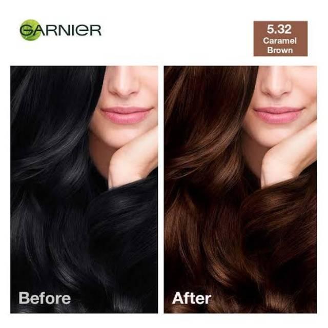 Bisa Cod Garnier Sachet Color Natural No532 Coklat Caramel Cat Rambut 20 Ml