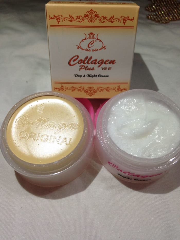 Cream Collagen Original Siang Dan Malam Cream Pemutih Wajah Terbaik Lazada Indonesia