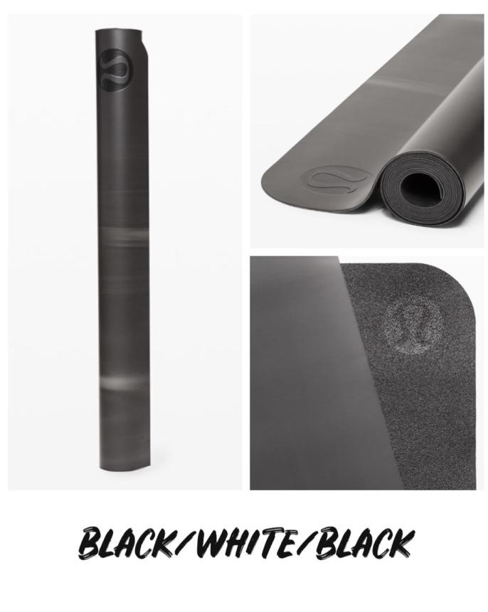 Lululemon The Reversible Mat 3mm Black/White/Black NWT 