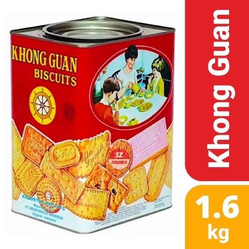 Biskuit Kongguan Kaleng Tanggung Gratis Ongkir 🔥 Harga