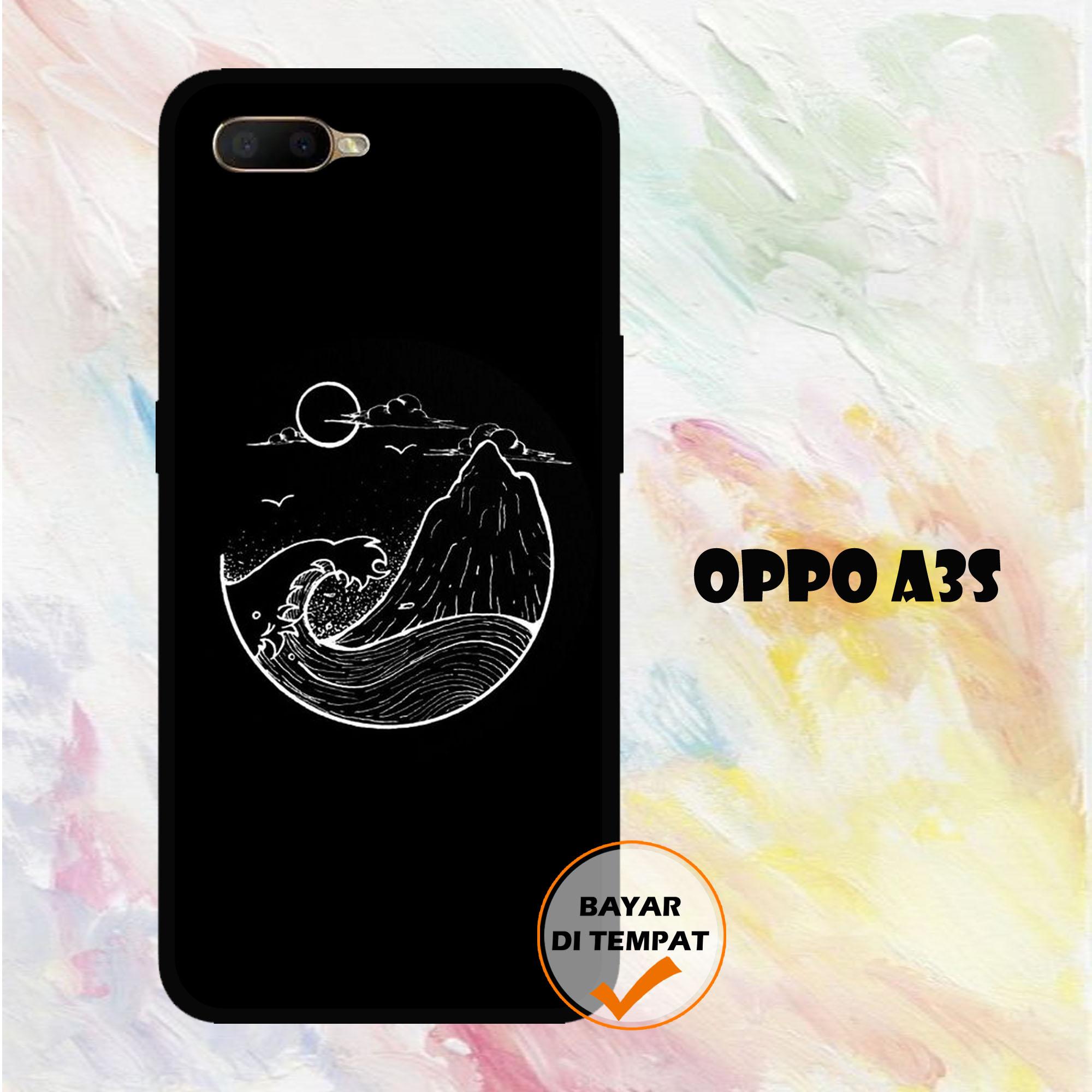 Case Aluminium Bumper Mirror For Oppo Joy 3 A11 Hitam 