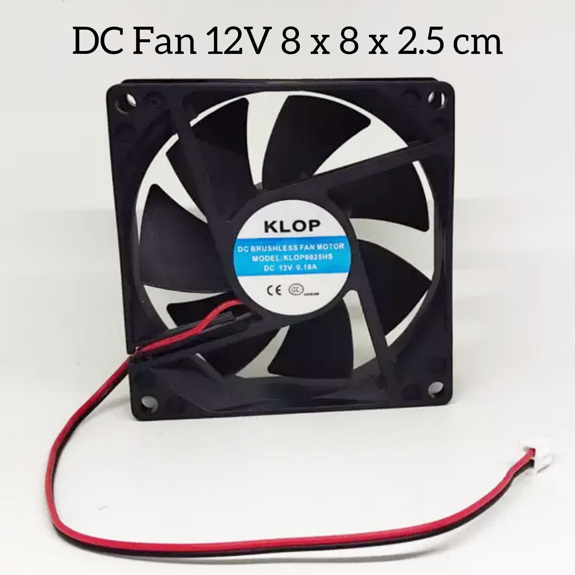 Kipas Angin Dc 12v 8cm Dc Fan Pendingin Komponen Lazada Indonesia