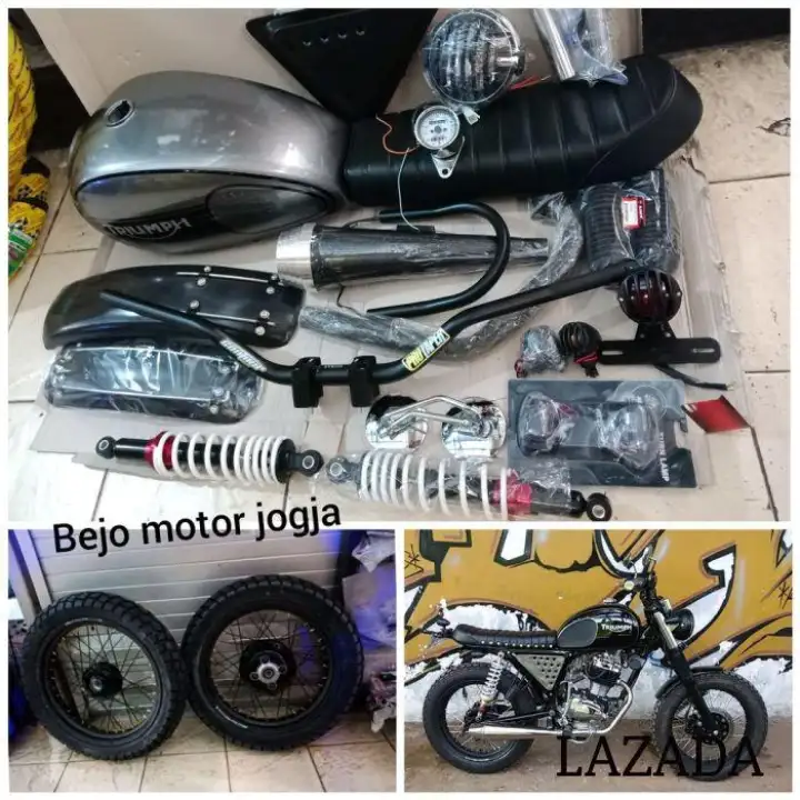 Paket Japstyle Semotor Body Fullset Plus Velg Tromol Jari Jari Dan Ban Depan Belakang Buat Gl Pro Mega Pro Cb Tiger Lama Tiger Revo Lazada Indonesia