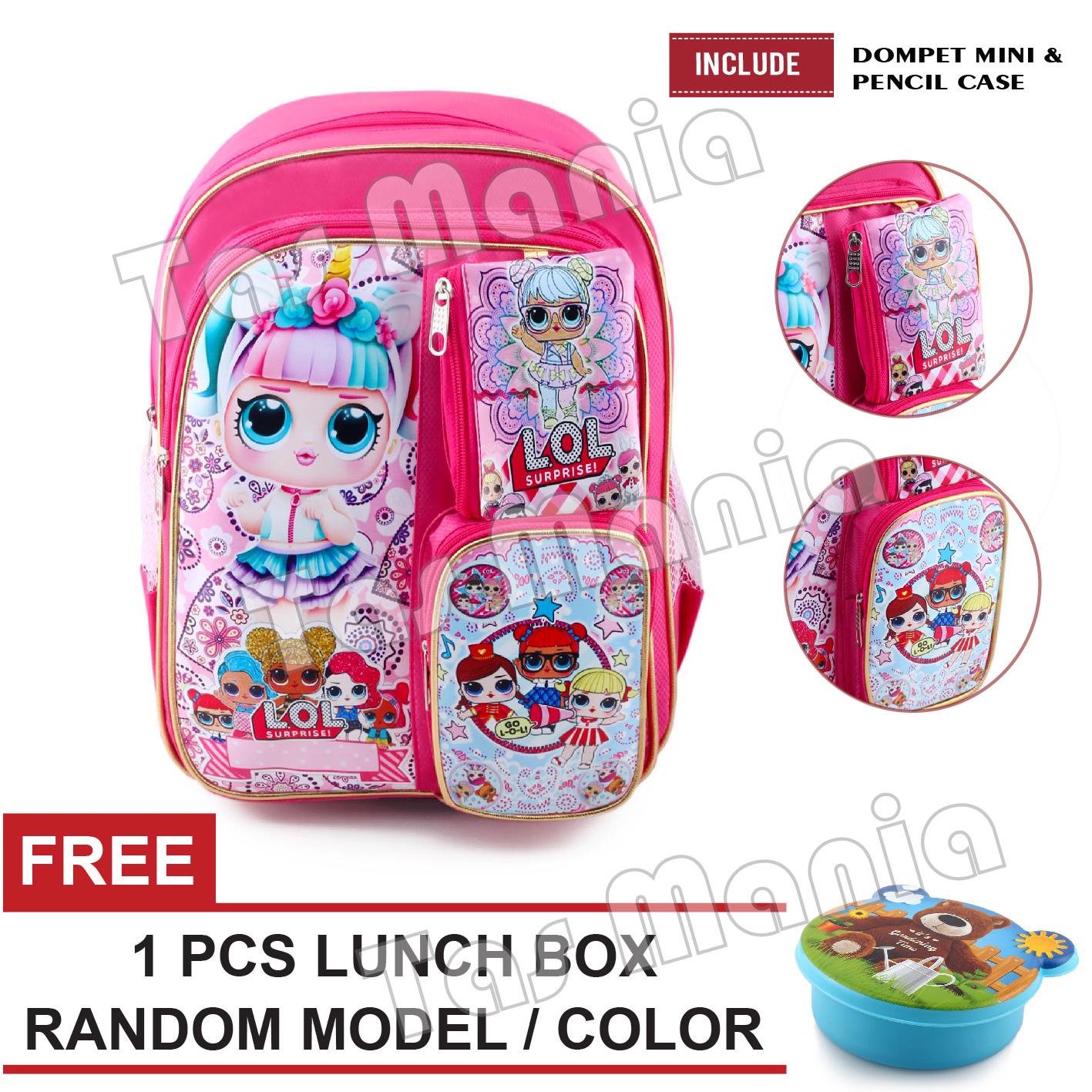 Tas Ransel Anak Perempuan Karakter - LOL SURPRISE - Special Editions - MAGIC + FREE Lunchbox SA School Bag Tas Sekolah Anak - Tas Anak Sekolah Tas Anak Kecil Tas Anak SD Tas Anak TK Promo Diskon Termurah Terlaris Terbaru Best Seller