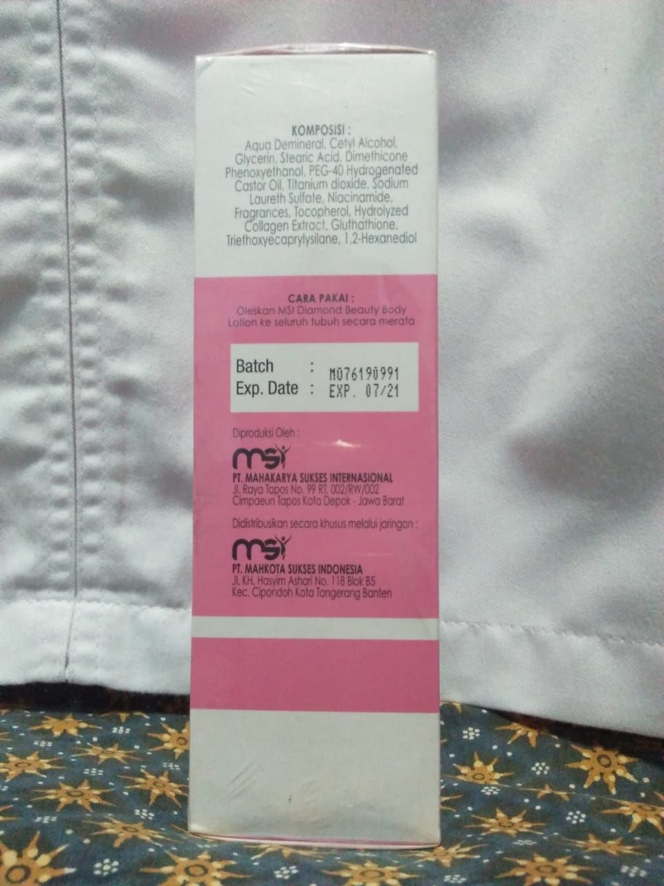 Body Lotion Msi Lazada Indonesia