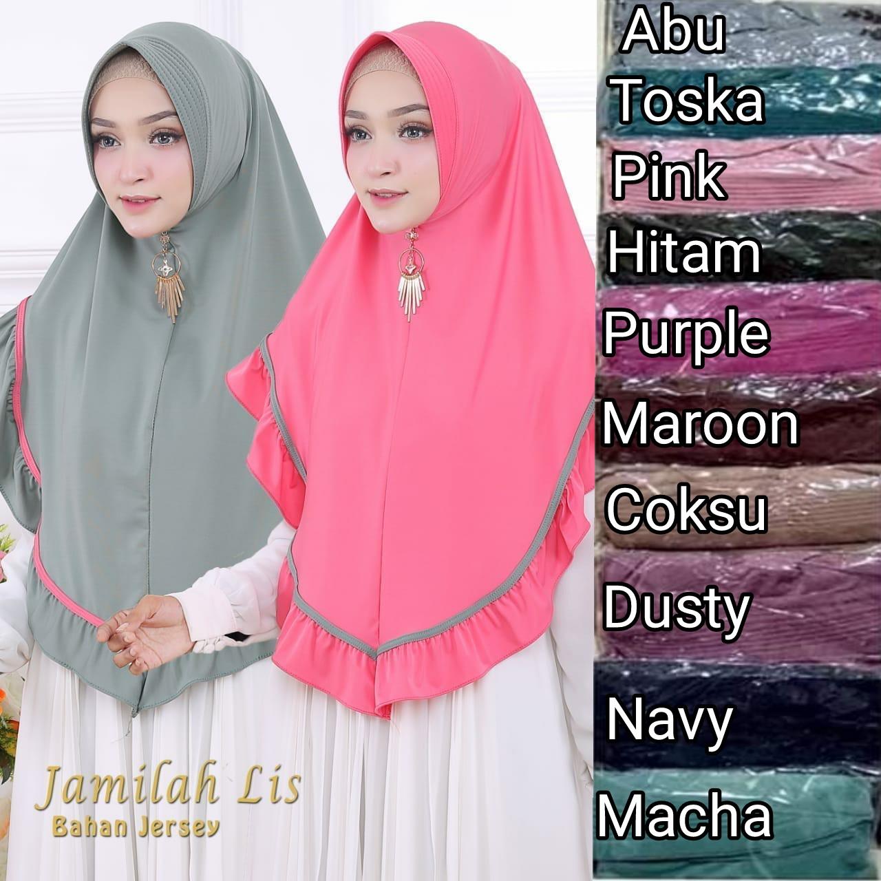 3Q Jilbab Instan Khimar Jamila Jersey