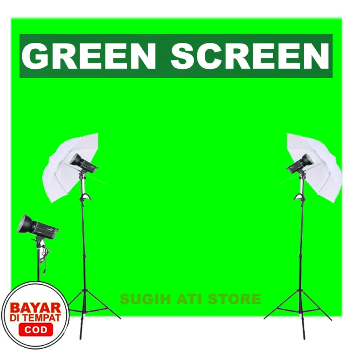 Backgound Kain Foto Hijau Polos Greenscreen Green Screen Background Untuk Youtuber Vloger Gaming Online Sekolah Online