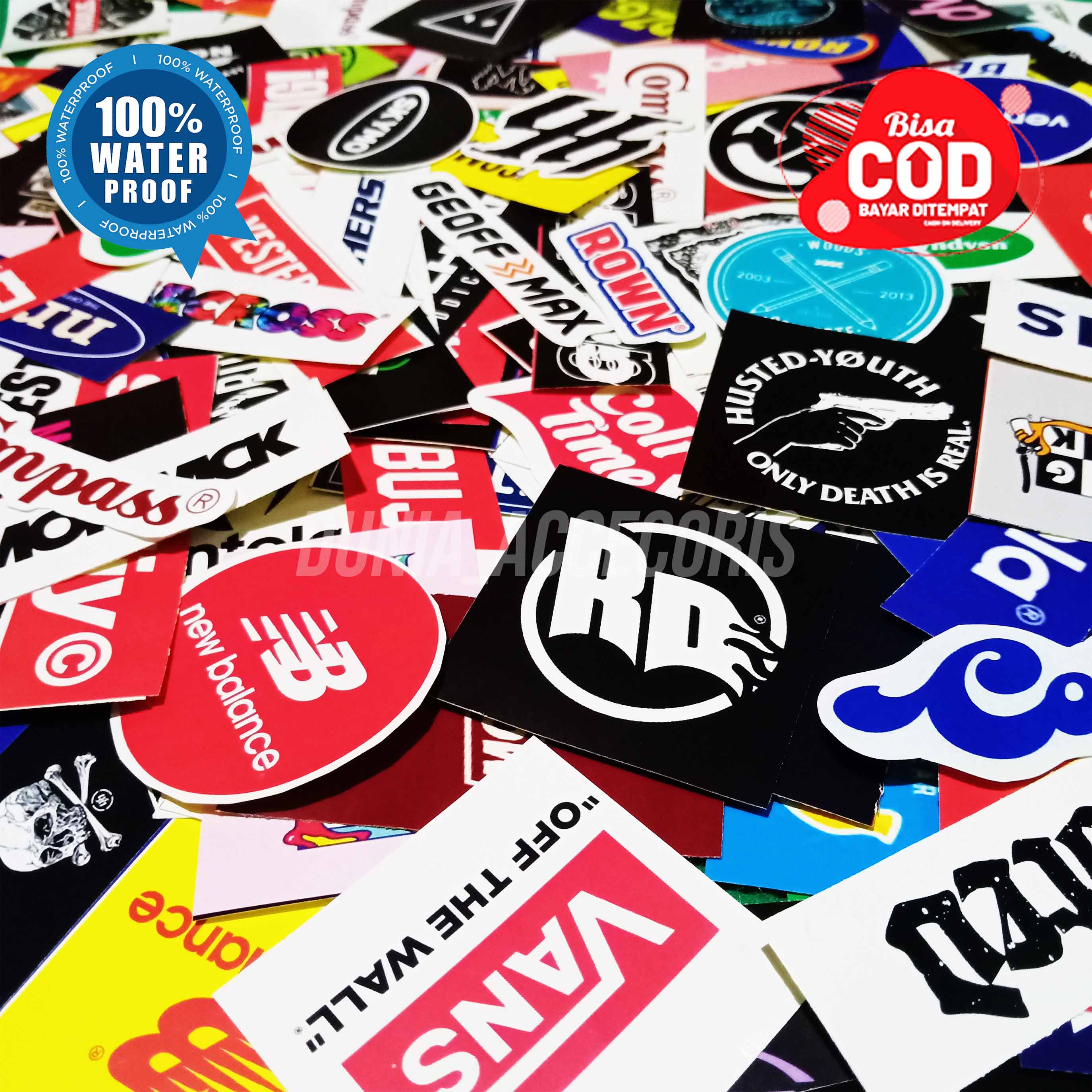 STICKER HELM LOGO DISTRO ORIGINAL HYPE BEAST