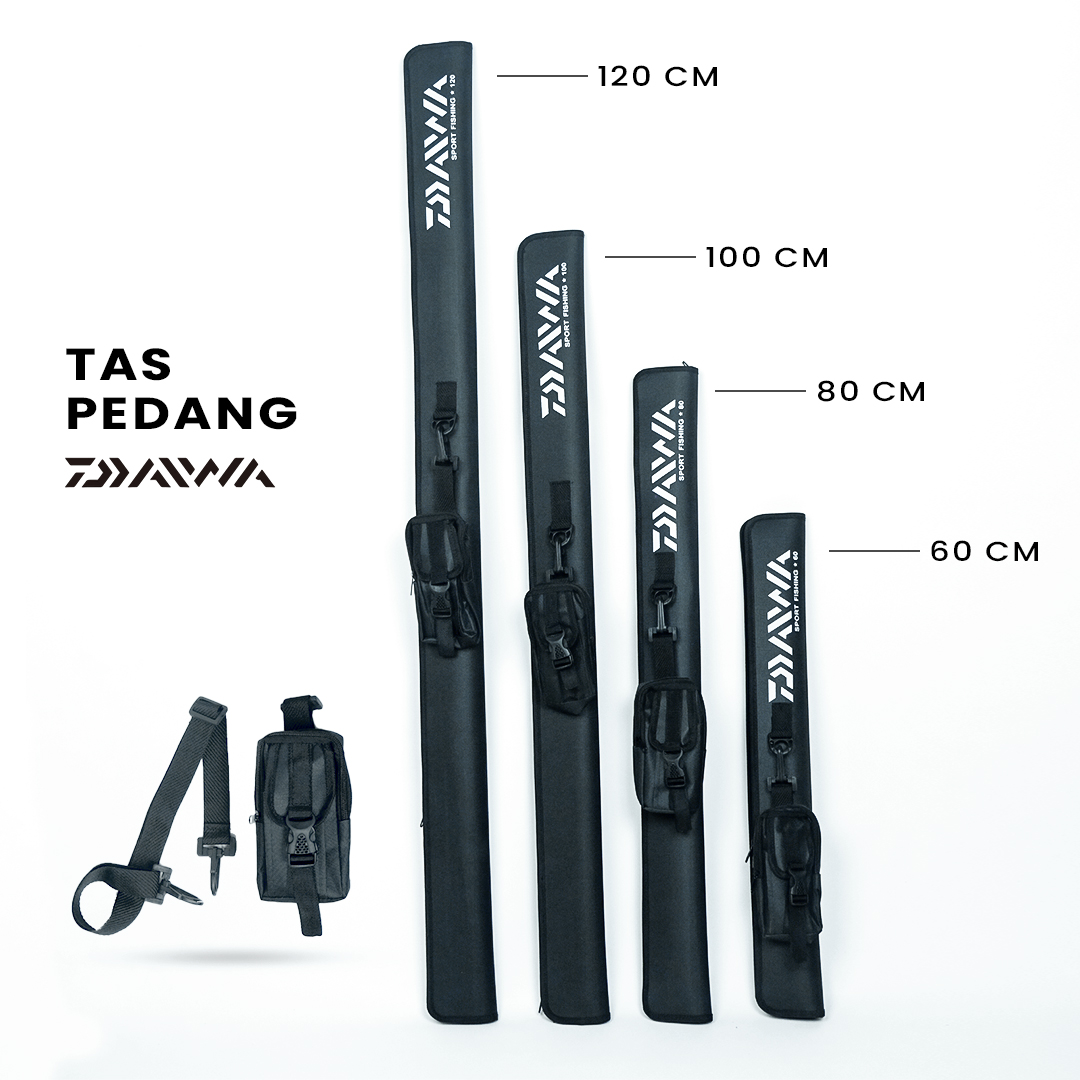 BISA COD - Tas Joran Pancing Rod Hard Case Model Pedang Anti Air Ukuran 60-120  CM - 60cm Tas Pancing Terlaris