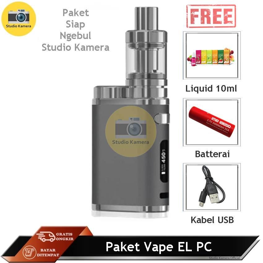 Studio Kamera - Vape Murah Siap Ngebul EL PC Vape / Rokok Elektirk Vape Murah 75 W 5V Stater Kit + Free Kabel USB Charge + Free Liquid Rasa Random - Free Baterai Studio Kamera - Vape Murah Siap Ngebul EL PC Vape / Rokok Elektirk Vape Murah 75 W 5V Stater Kit + Free Kabel USB Charge + Free Liquid Rasa Random - Free Baterai