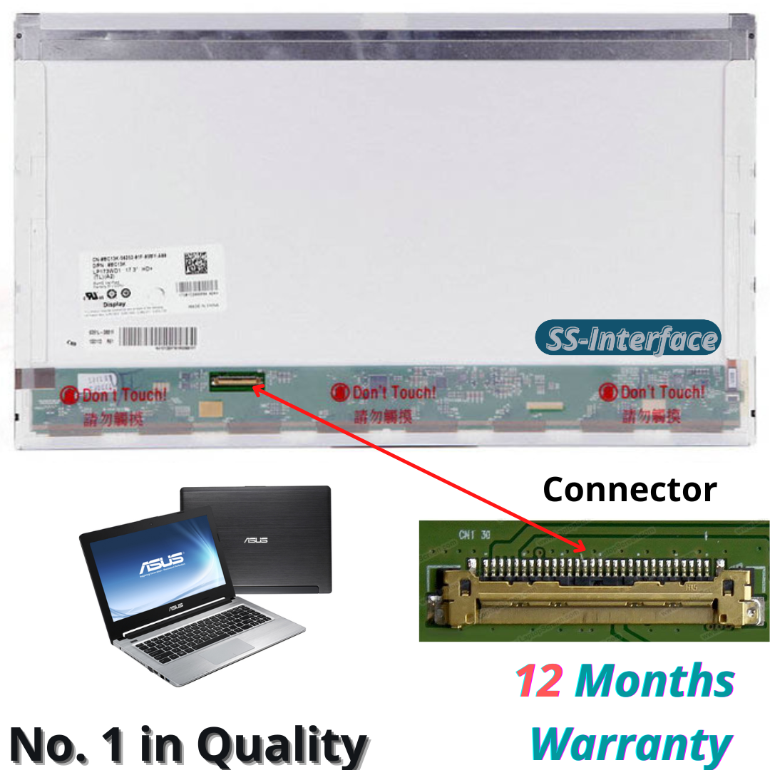 Dalle écran Pour Asus X451MA - 14 Pouces LED, Résolution 1366x768, Connecteur 40 Pins - Neuf Sous Garantie