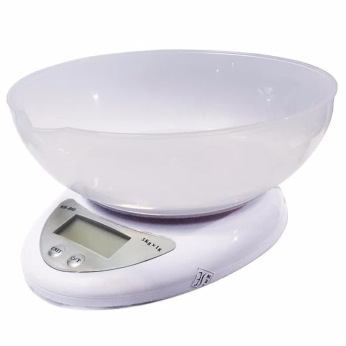 Timbangan Dapur Digital dengan Mangkok Kapasitas 5 Kg - Timbangan Kue