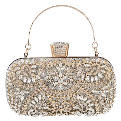 Women's Evening Clutch Bag for Wedding Clutch Purse Chain Shoulder Bag Small Party Handbag with Handle