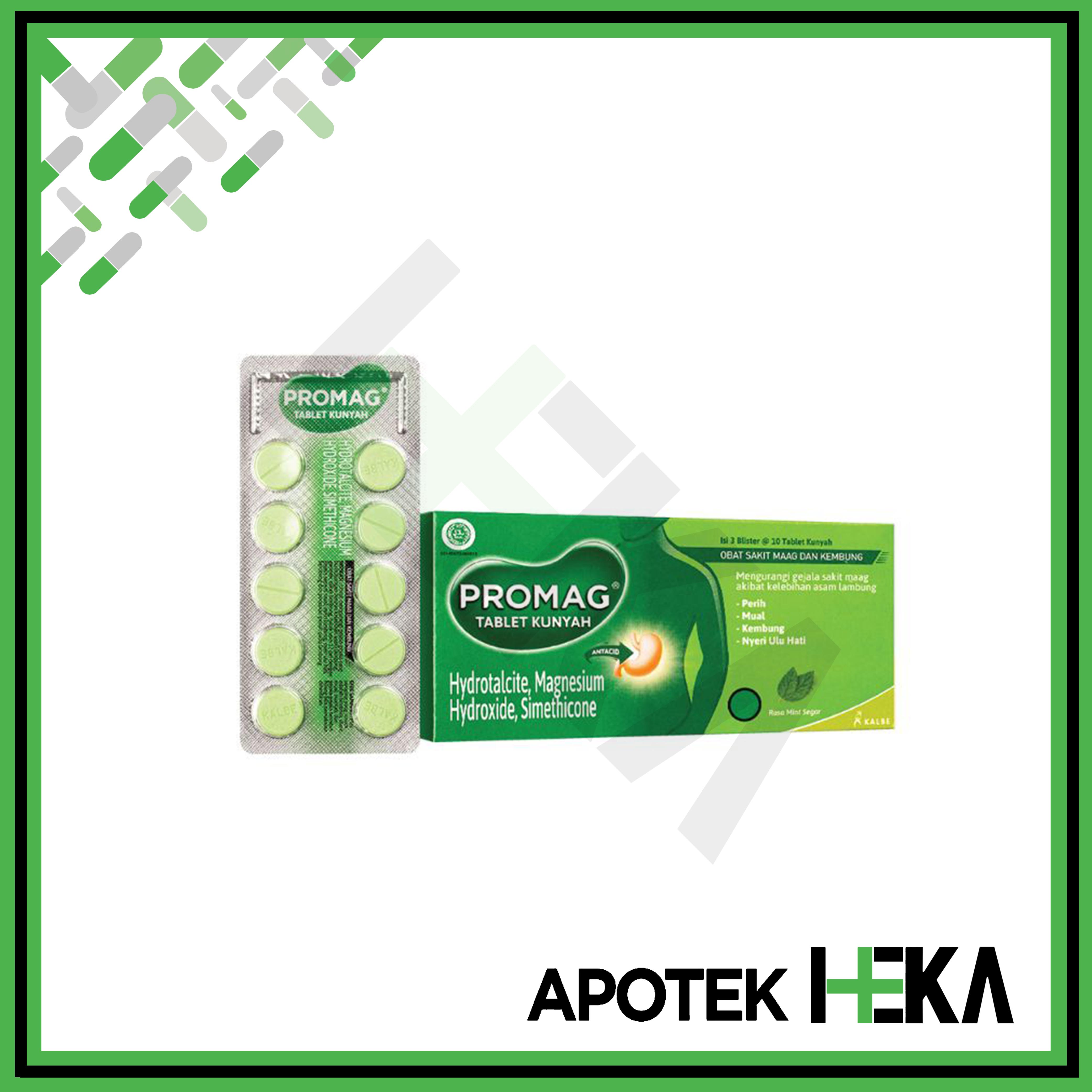 Promag Tablet Obat Maag Dus isi 3x10 Tablet | Lazada Indonesia