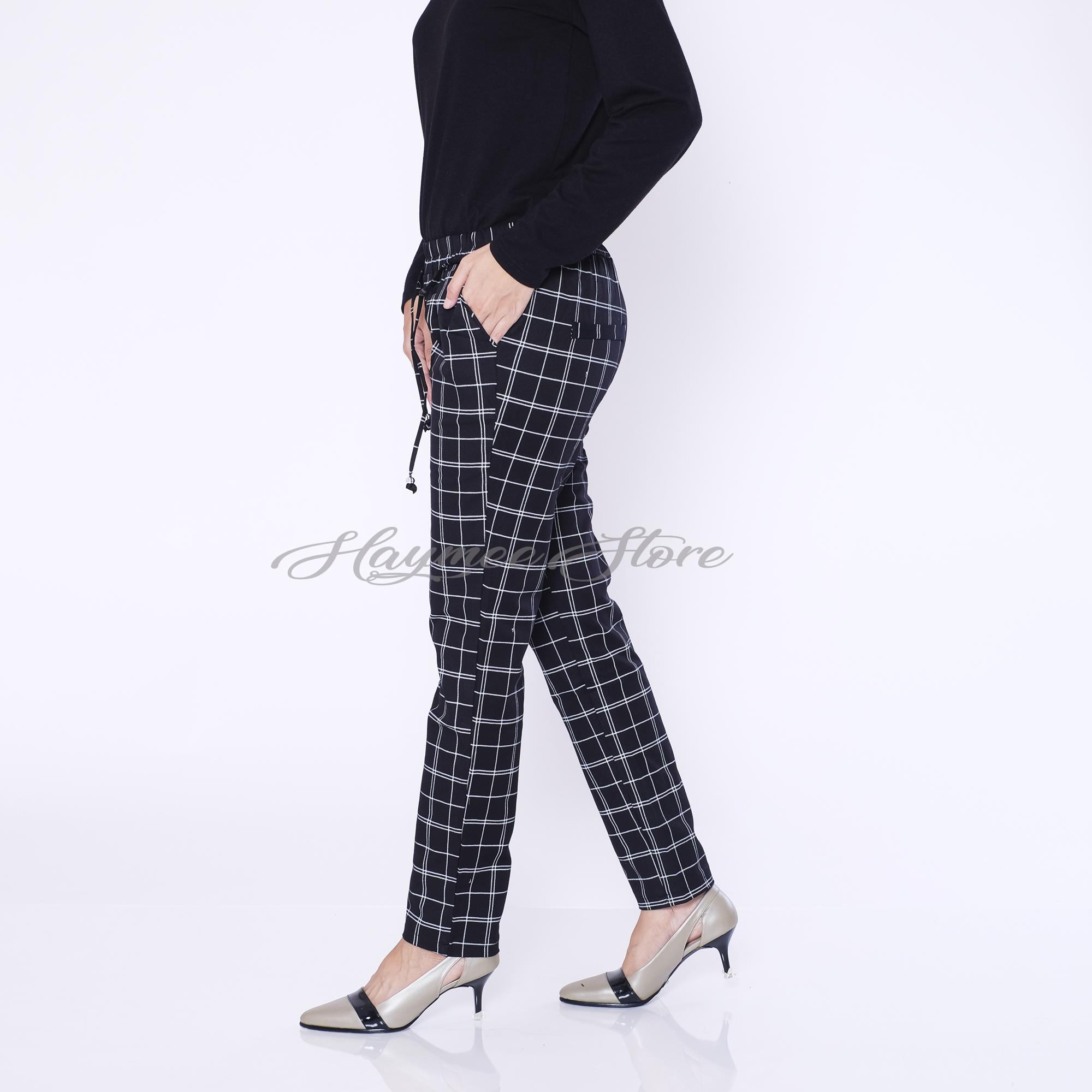 HaymeeStore Celana Joger Katun Wanita Celana Joger Panjang Cewek Bawahan Kantor Cewe Premium