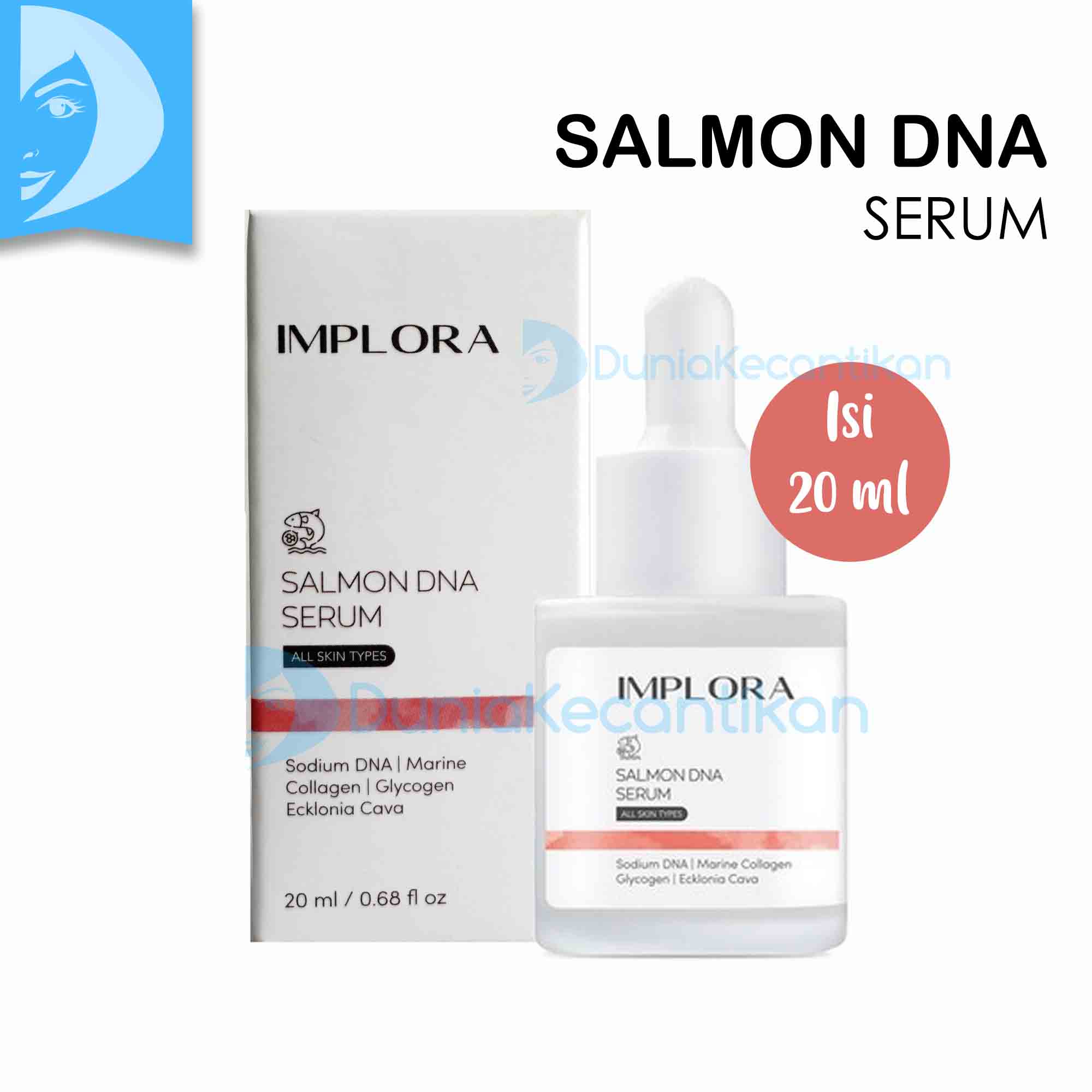 Implora Serum Salmon DNA / Face Serum Implora DNA Salmon Serum Wajah ...